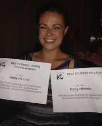 Congratulations to Holly on her presentation awards!